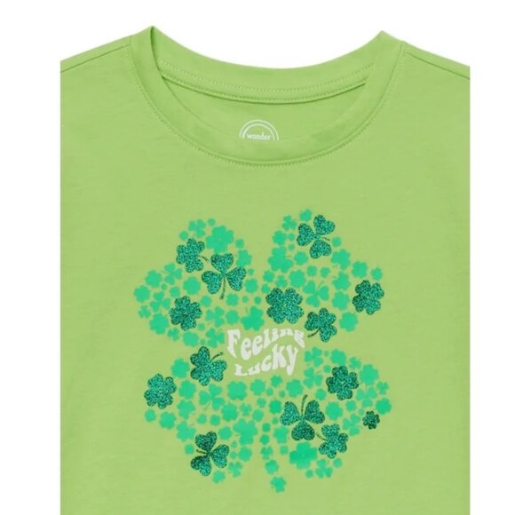 Girls "Feeling Lucky" St Patrick's Shirt - Picture 2 of 9
